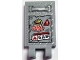 Part No: 30350bpb186 Name: Tile, Modified 2 x 3 with 2 Open O Clips with Silver Handle and Tread Plate, White Exclamation Mark in Red Warning Triangle, 'brick burger', Flame and 'GAS' Pattern (Sticker) - Set 70436 Part No: 30350bpb186 Name: Tile, Modified 2 x 3 with 2 Open O Clips with Silver Handle and Tread Plate, White Exclamation Mark in Red Warning Triangle, 'brick burger', Flame and 'GAS' Pattern (Sticker) - Set 70436