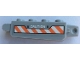 Part No: 30387pb019  Name: Hinge Brick 1 x 4 Locking, 9 Teeth with 'CAUTION' and Orange and White Danger Stripes Pattern on Both Sides (Stickers) - Set 60192