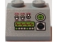 Part No: 3039pb086  Name: Slope 45 2 x 2 with Controls and Oscilloscope Display Pattern (Sticker) - Sets 7298 / 7477