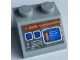 Part No: 3039pb164 Name: Slope 45 2 x 2 with Computer Screen with Blue Buttons, Orange and White Lines on Dark Bluish Gray Background Pattern (Sticker) - Set 60227 Part No: 3039pb164 Name: Slope 45 2 x 2 with Computer Screen with Blue Buttons, Orange and White Lines on Dark Bluish Gray Background Pattern (Sticker) - Set 60227