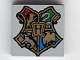 Part No: 3068pb0092  Name: Tile 2 x 2 with Coat of Arms Hogwarts Crest Pattern
