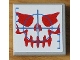 Part No: 3068pb0307  Name: Tile 2 x 2 with Ogel Skull with Red Features and Blue Crosshairs Pattern (Sticker) - Set 4748