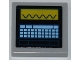 Part No: 3068pb0646  Name: Tile 2 x 2 with Oscilloscope and Keyboard Pattern (Sticker) - Set 6860