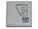 Part No: 3068pb0697L  Name: Tile 2 x 2 with SW First Order Snowspeeder Hull Plates Pattern 2 Model Left Side (Sticker) - Set 75100
