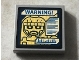 Part No: 3068pb0935  Name: Tile 2 x 2 with Sentinel Face and Blue 'WARNING! on Screen Pattern (Sticker) - Set 76022
