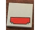 Part No: 3068pb1238  Name: Tile 2 x 2 with Red Pyramid Shape Pattern (Sticker) - Set 76127