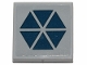 Lot ID: 302915485  Part No: 3068pb1345  Name: Tile 2 x 2 with Dark Blue Triangles in Hexagonal Pattern (SW Separatists Insignia) (Sticker) - Set 75283