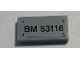 Part No: 3069pb0858  Name: Tile 1 x 2 with 'BM 53116' Pattern (Sticker) - Set 79116
