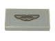 Part No: 3069pb1198  Name: Tile 1 x 2 with Silver and Black Aston Martin Logo Pattern (Sticker) - Set 76911