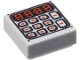 Part No: 3070pb089  Name: Tile 1 x 1 with Black and Red Digital Keypad Pattern