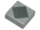 Part No: 3070pb226  Name: Tile 1 x 1 with Dark Bluish Gray Square / Diamond Pattern