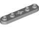 Part No: 32124  Name: Technic, Plate 1 x 5 with Smooth Ends, 4 Studs and Center Axle Hole
