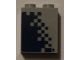 Part No: 3245cpb076R  Name: Brick 1 x 2 x 2 with Inside Stud Holder with Dark Blue Pixelated Gradient Pattern Model Right Side (Sticker) - Set 60197