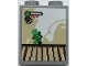 Part No: 3245cpb171  Name: Brick 1 x 2 x 2 with Inside Stud Holder with Arcade Platform Game Screen with Health Bar and Green Ninja Minifigure Pattern (Sticker) - Set 70657