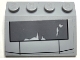 Part No: 3297pb059  Name: Slope 33 3 x 4 with Dark Bluish Gray Worn Armor Plate with Black Outlines Pattern (Sticker) - Set 75346