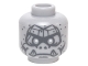 Part No: 3626cpb1418  Name: Minifigure, Head Alien Gargoyle with Cracks, Fangs and Speckled Stone Pattern - Hollow Stud