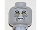 Part No: 3626pb0238  Name: Minifigure, Head Male Angry Black Eyebrows, Yellow Eyes and Gray Wrinkles Pattern