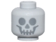 Lego part: Minifigure, Head with Dark Bluish Gray Standard Skull Pattern