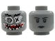 Part No: 3626pb3979 Name: Minifigure, Head Dual Sided Alien Female Black Jagged Eyebrows and Mouth, Spiral and X-Shaped Eyes, White Face Paint, Red Lips / Dark Bluish Gray Eyebrows, Eyes and Lips Pattern Part No: 3626pb3979 Name: Minifigure, Head Dual Sided Alien Female Black Jagged Eyebrows and Mouth, Spiral and X-Shaped Eyes, White Face Paint, Red Lips / Dark Bluish Gray Eyebrows, Eyes and Lips Pattern