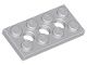 Part No: 3709  Name: Technic, Plate 2 x 4 with 3 Holes