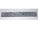 Part No: 40490pb039  Name: Technic, Liftarm Thick 1 x 9 with Silver Tread Plate and 12 Bolts Pattern (Sticker) - Set 9395