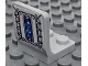 Part No: 4079pb02  Name: Minifigure, Utensil Seat / Chair 2 x 2 with Screws, Spikes, and Dark Azure Electrical Energy Pattern (Sticker) - Set 70429