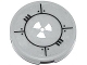 Part No: 4150pb144  Name: Tile, Round 2 x 2 with Bolted Plates and White Radioactivity Warning Pattern (Sticker) - Set 70707