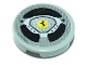 Part No: 4150pb194  Name: Tile, Round 2 x 2 with Steering Wheel with Ferrari Logo Pattern (Sticker) - Set 8156
