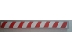 Part No: 4162pb056  Name: Tile 1 x 8 with Red and White Danger Stripes Pattern (Sticker) - Set 8147