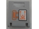 Part No: 4346pb35  Name: Container, Box 2 x 2 x 2 Door with Slot with Orange Circuitry Pattern (Sticker) - Set 70317