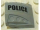 Part No: 44675pb005L  Name: Slope, Curved 2 x 2 with Debossed Side Ports with Black 'POLICE' Pattern Model Left Side (Sticker) - Set 7899