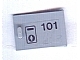 Part No: 4533pb003  Name: Container, Cupboard 2 x 3 x 2 Door with '101' & Keyhole Pattern (Sticker) - Set 6597