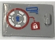Part No: 4533pb020  Name: Container, Cupboard 2 x 3 x 2 Door with Keyhole and Padlock Pattern (Sticker) - Set 41231