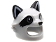 Part No: 45757pb02  Name: Minifigure, Headgear Head Cover, Costume Raccoon with Black Ears, Nose and Eyepatches Pattern