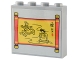 Part No: 49311pb027  Name: Brick 1 x 4 x 3 with Red and Gold Scroll with Minifigures, Spa Table and Soup Pattern (Sticker) - Set 80036