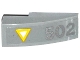 Part No: 50950pb082  Name: Slope, Curved 3 x 1 with Yellow and White Triangle and Silver '502' Pattern (Sticker) - Set 76032