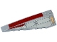 Part No: 50955pb019  Name: Wedge 10 x 3 Left with Dark Red Stripe and SW V-Wing Starfighter Pattern (Stickers) - Set 75039