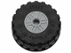 Part No: 55981c07  Name: Wheel 18mm D. x 14mm with Pin Hole, Fake Bolts and Shallow Spokes with Black Tire 37 x 14 (55981 / 35578)