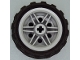 Part No: 56145c04  Name: Wheel 30.4mm D. x 20mm with No Pin Holes and Reinforced Rim with Black Tire 43.2mm D. x 26mm Balloon Small (56145 / 61481)