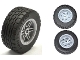 Part No: 56145c05  Name: Wheel 30.4mm D. x 20mm with No Pin Holes and Reinforced Rim with Black Tire 49.5 x 20 (56145 / 15413)