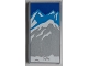 Part No: 57895pb084  Name: Glass for Window 1 x 4 x 6 with Blue Sky, Dark Azure and Light Bluish Gray Mountains Pattern (Sticker) - Set 60200