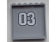 Part No: 59349pb061  Name: Panel 1 x 6 x 5 with '03' Pattern on Inside (Sticker) - Set 9486