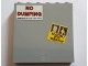 Part No: 59349pb146  Name: Panel 1 x 6 x 5 with 'NO DUMPING SPRINGFIELD CIVIL CODE 77621' and 'WANTED FOR TREASON' Pattern (Stickers) - Set 71016