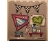 Part No: 59349pb255  Name: Panel 1 x 6 x 5 with Tools, Race Track Map, and Checkered Flag Pattern (Sticker) - Set 41352