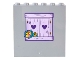Part No: 59349pb299  Name: Panel 1 x 6 x 5 with Dark Purple and Lavender Shuttered Window, Hearts, and Bouquet of Flowers Pattern (Sticker) - Set 43205