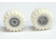 Part No: 6014bc06  Name: Wheel 11mm D. x 12mm, Hole Notched for Wheels Holder Pin with White Tire Offset Tread Small Wide, Raised Groove (6014b / 60700)