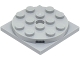 Part No: 60474c02  Name: Turntable 4 x 4 x 2/3 with Light Bluish Gray Square Base, Free-Spinning (60474 / 61485)