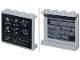Part No: 60581pb273 Name: Panel 1 x 4 x 3 with Side Supports - Hollow Studs with Chalkboard, White Symbols and Equation and Tan Script on Outside and Dark Bluish Gray Brick Wall with Black Mortar on Inside Pattern (Stickers) - Set 76431 Part No: 60581pb273 Name: Panel 1 x 4 x 3 with Side Supports - Hollow Studs with Chalkboard, White Symbols and Equation and Tan Script on Outside and Dark Bluish Gray Brick Wall with Black Mortar on Inside Pattern (Stickers) - Set 76431