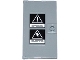 Part No: 60616pb023  Name: Door 1 x 4 x 6 with Stud Handle with Danger Sign and Electricity Danger Sign Pattern (Sticker) - Set 60130