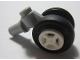 Part No: 61483c02  Name: Technic Pin with Dual Wheels Holder with White Wheels and Black Tires (61483 / 4624 / 3139)